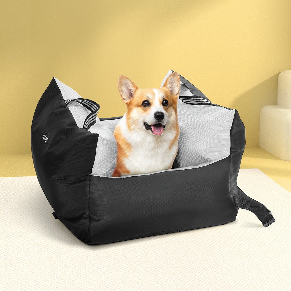 i.Pet Dog Car Seat Booster Dog Bed Portable Waterproof Belt Non Slip