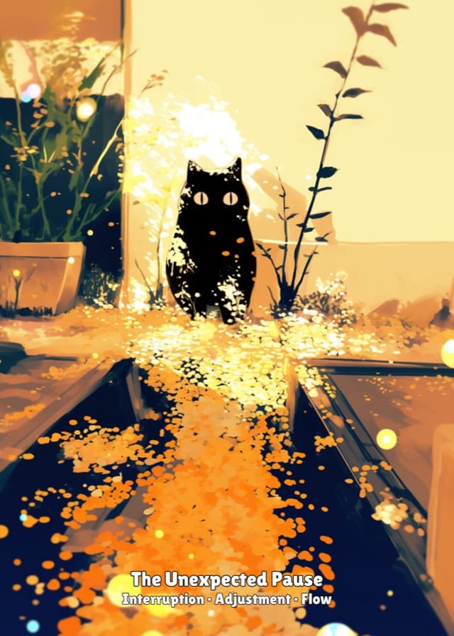 The Unexpected Pause — oracle card