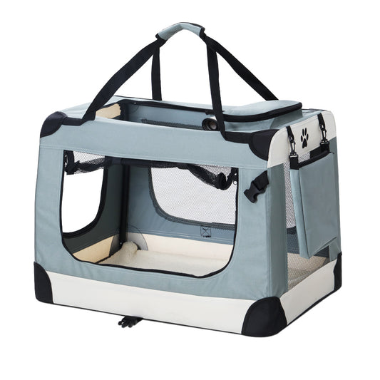 i.Pet Pet Carrier Soft Crate Dog Cat Travel 90x61CM Portable Foldable Pet Dog Bag 2XL