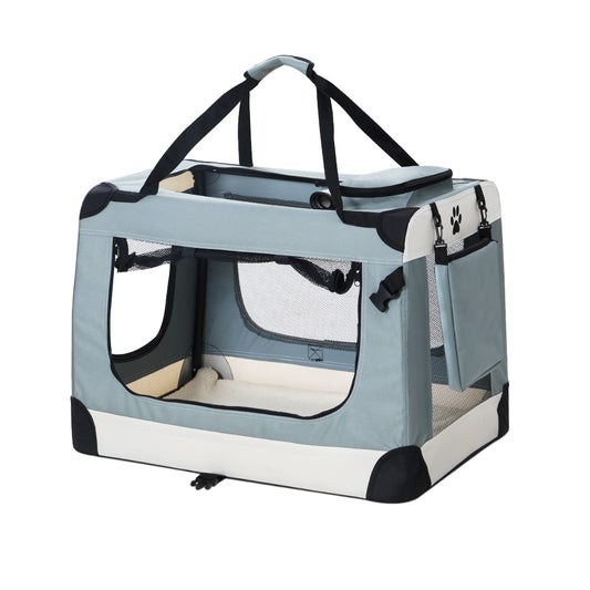 i.Pet Pet Carrier Soft Crate Dog Cat Travel 70x52CM Portable Foldable Pet Dog Bag Large