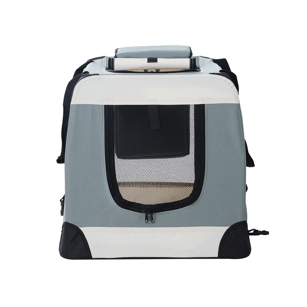 i.Pet Pet Carrier Soft Crate Dog Cat Travel 70x52CM Portable Foldable Pet Dog Bag Large