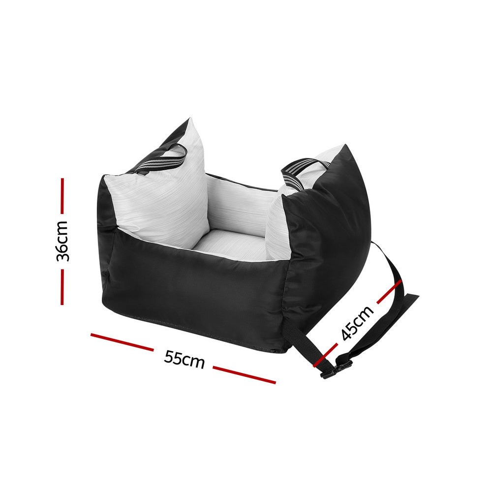 i.Pet Dog Car Seat Booster Dog Bed Portable Waterproof Belt Non Slip