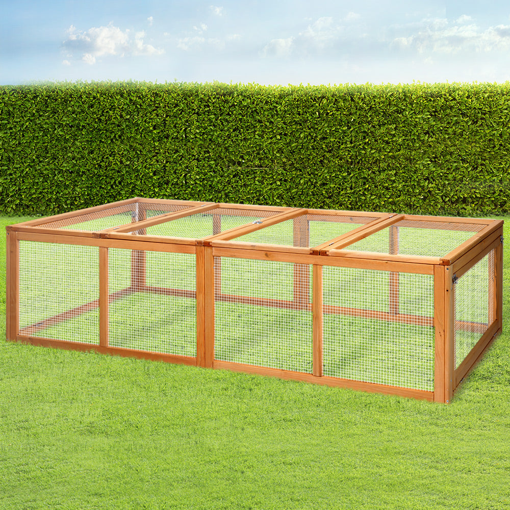 i.Pet Chicken Coop Rabbit Hutch 180cm Extra Large Wooden Chicken House Run XL Hen Cage