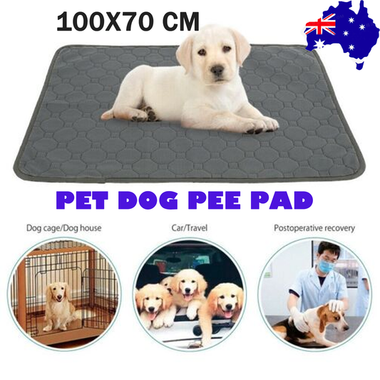 100X70cm Washable Multi-layer Pet Dog Pee Pad Reusable Cat Puppy Training Wee Absorbent Mat Pads Bed