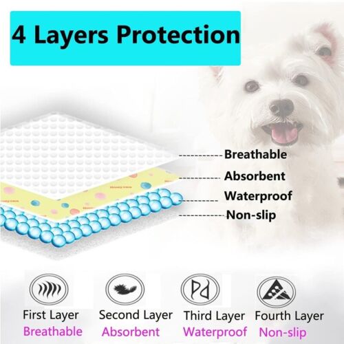 100X70cm Washable Multi-layer Pet Dog Pee Pad Reusable Cat Puppy Training Wee Absorbent Mat Pads Bed