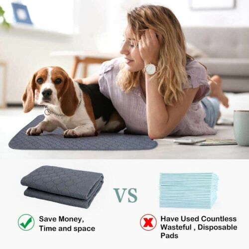 100X70cm Washable Multi-layer Pet Dog Pee Pad Reusable Cat Puppy Training Wee Absorbent Mat Pads Bed