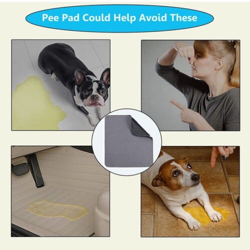 100X70cm Washable Multi-layer Pet Dog Pee Pad Reusable Cat Puppy Training Wee Absorbent Mat Pads Bed