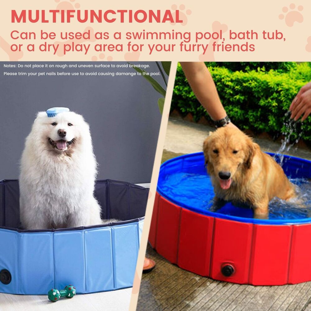 Pet Pool Dog Pool 120cm*30cm XL Blue Circle