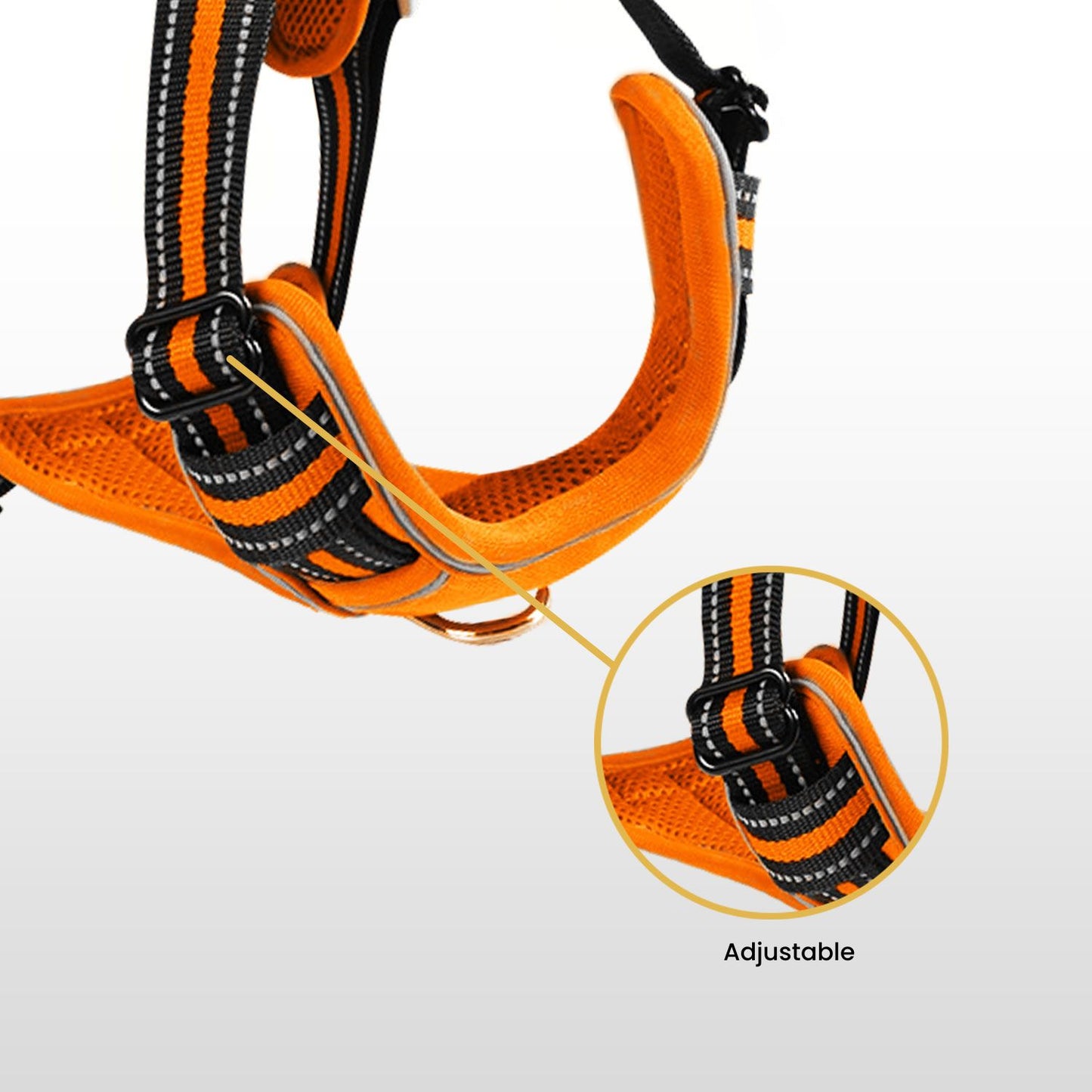 Dog Harness Vest XL Size (Orange)