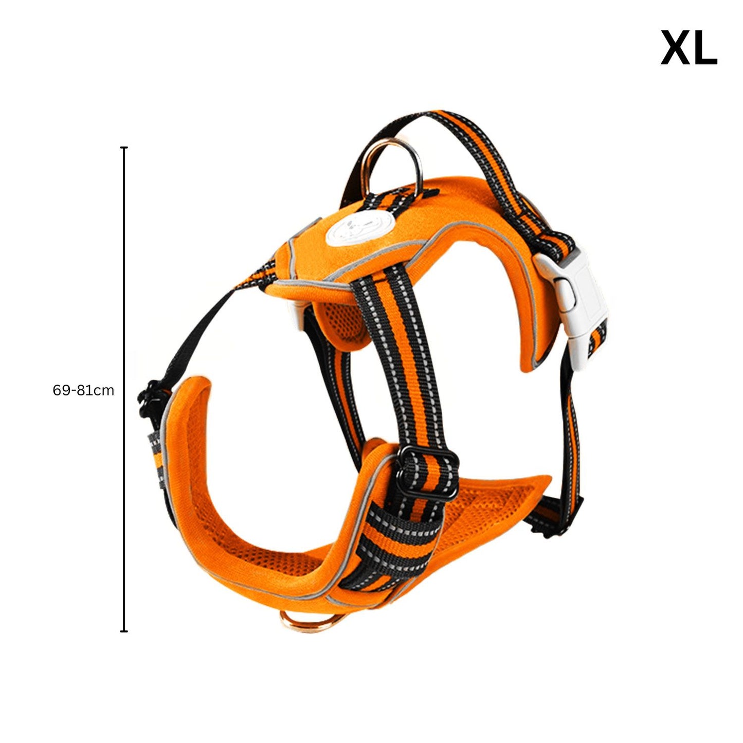 Dog Harness Vest XL Size (Orange)