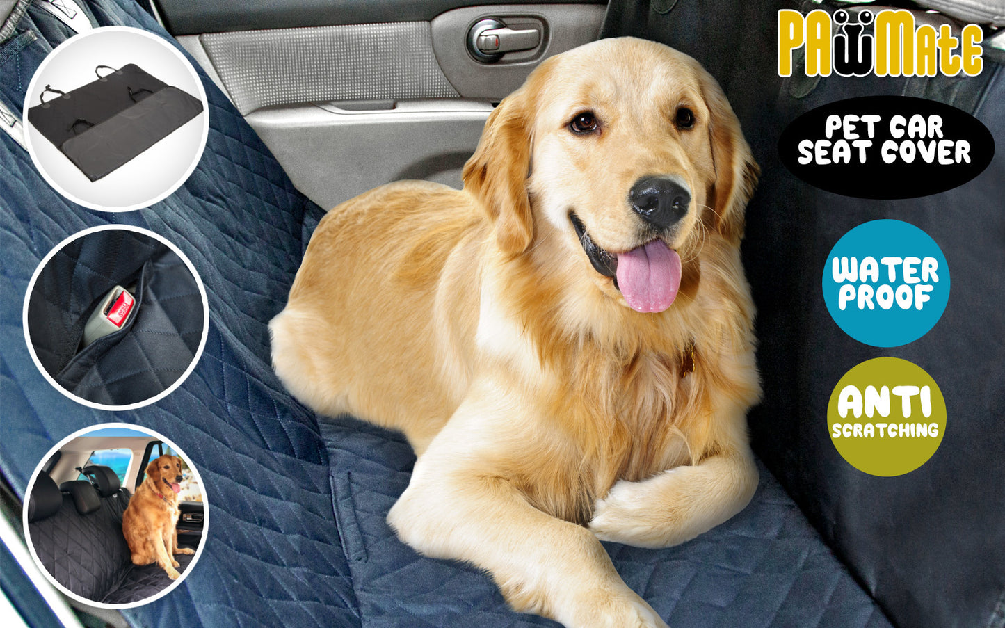 XXL Pet Dog Car Boot Seat Cover Waterproof Mat BLACK