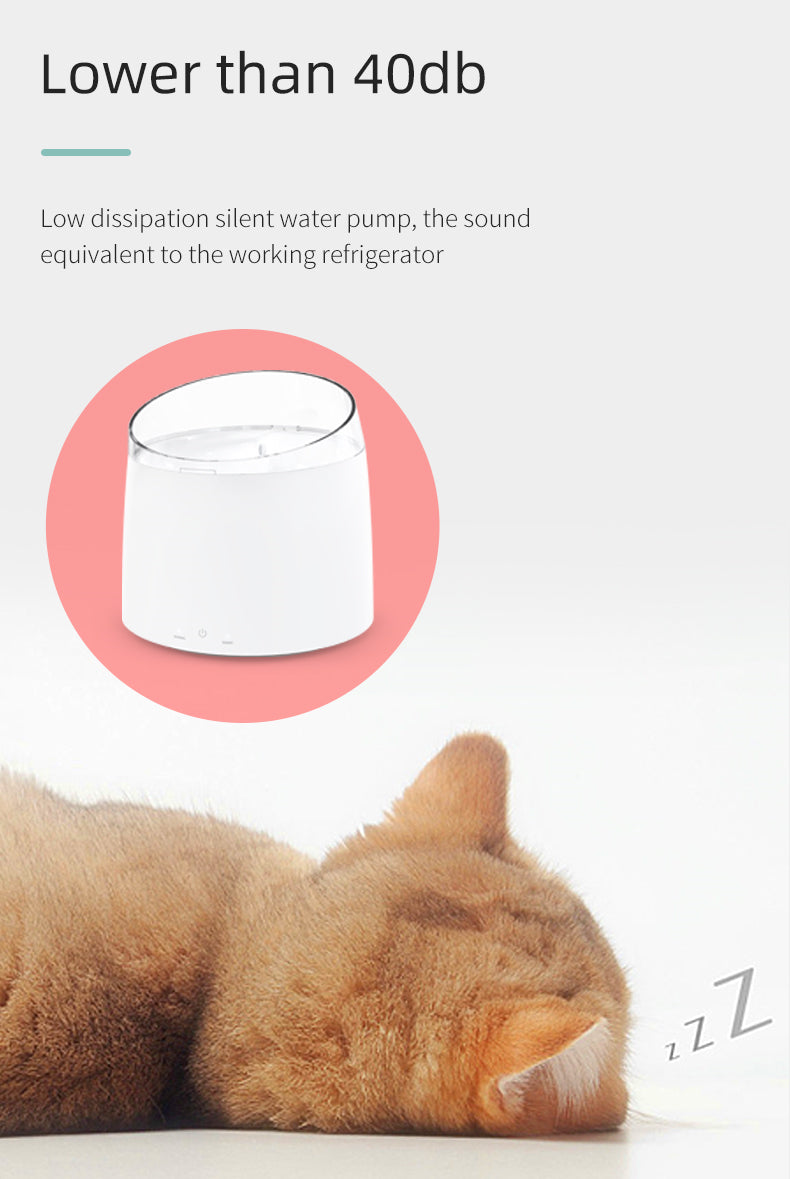 YES4PETS  Electric Pet Dog Cat Water Fountain Automatic Self-Clean Water Fountain 1.5L