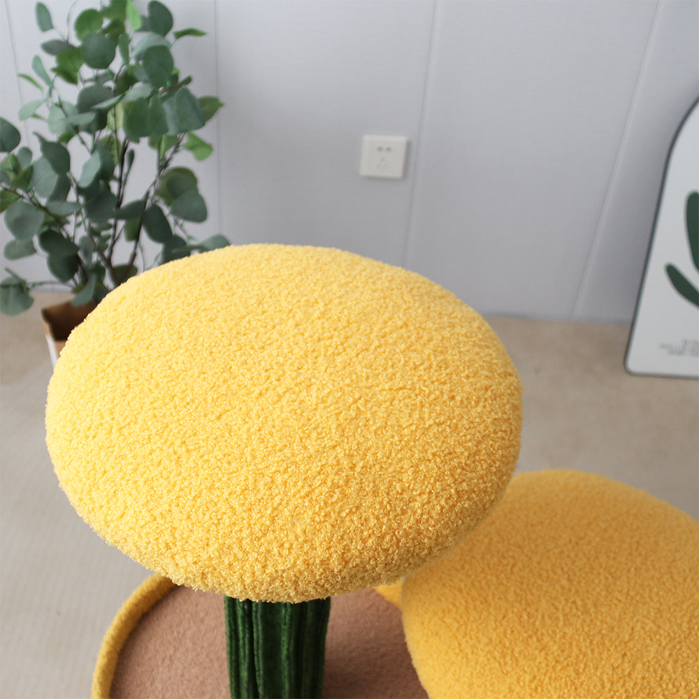 CATIO 2-Level Yellow Mushroom Cat Scratching Tree