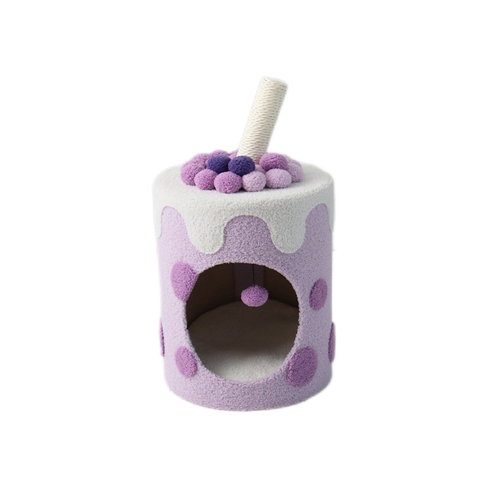 CATIO Purple Bubble Milktea Cat Bed Cat House