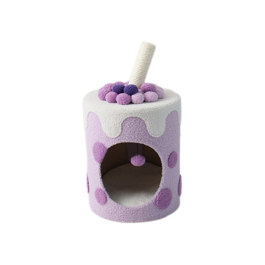 CATIO Purple Bubble Milktea Cat Bed Cat House