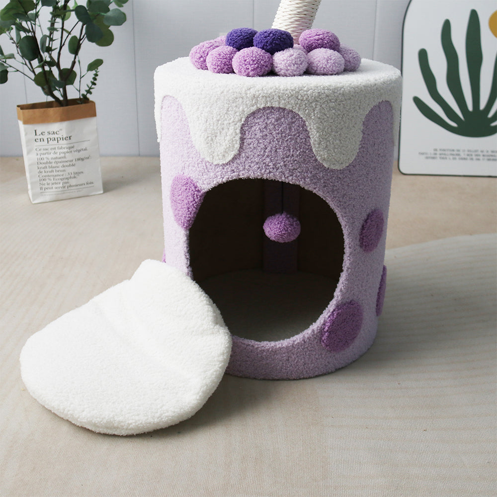 CATIO Purple Bubble Milktea Cat Bed Cat House