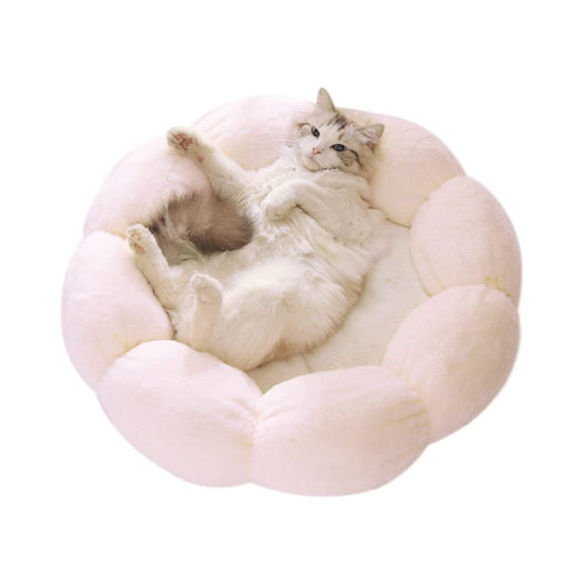 LIFEBEA Anti Skid Cute Cat Bed for Cats and Small Dogs-Light Pink-Small