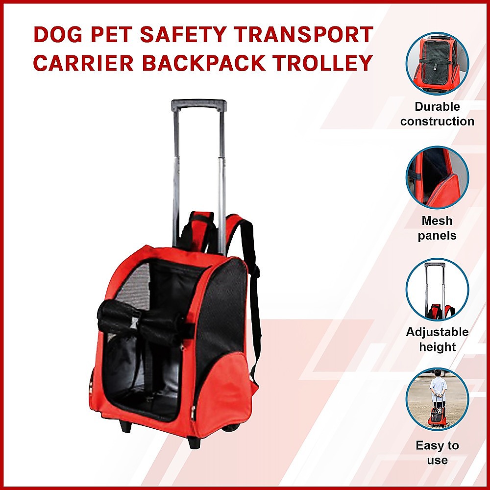 Dog Bag Dog Trolley Pet Safety Pet Transport Pet Carrier Backpack Trolley