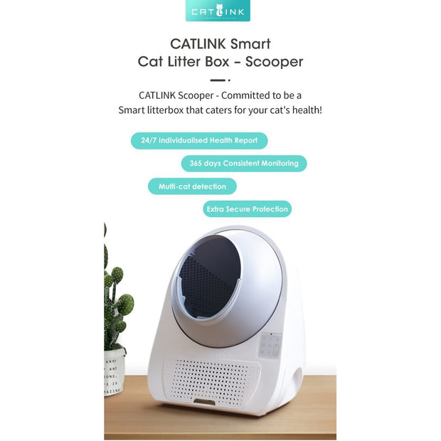 CATLINK Scooper Smart Self-Cleaning - Luxury Pro White