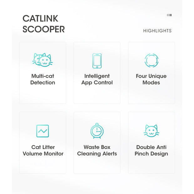 CATLINK Scooper Smart Self-Cleaning - Luxury Pro White