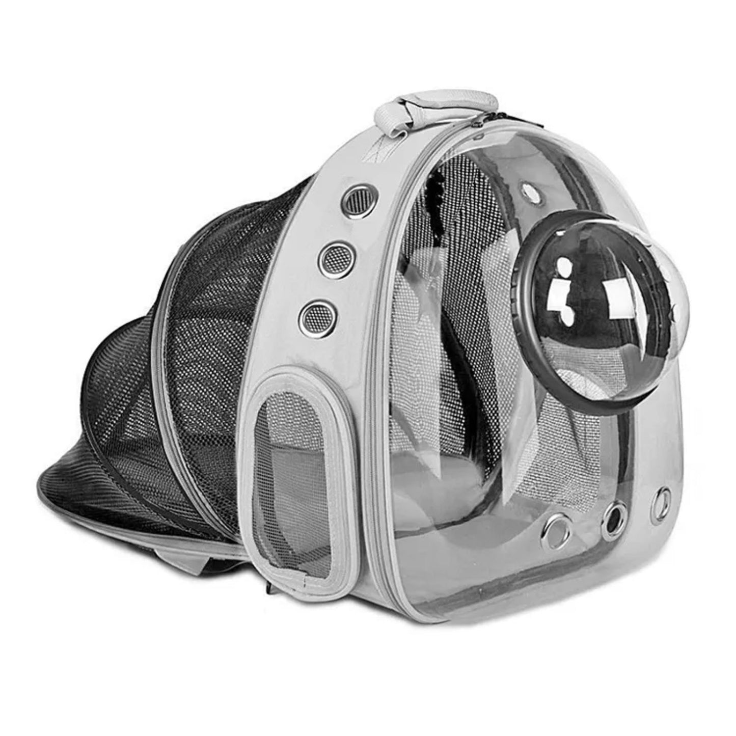 Expandable Pet Backpack Space Capsule Backpack - Grey