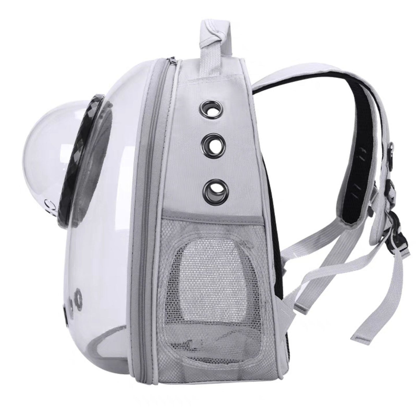 Expandable Pet Backpack Space Capsule Backpack - Grey