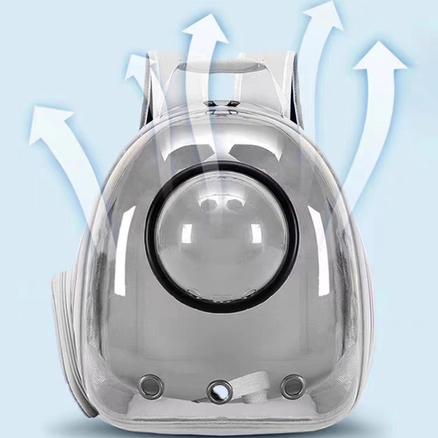 Expandable Pet Backpack Space Capsule Backpack - Grey